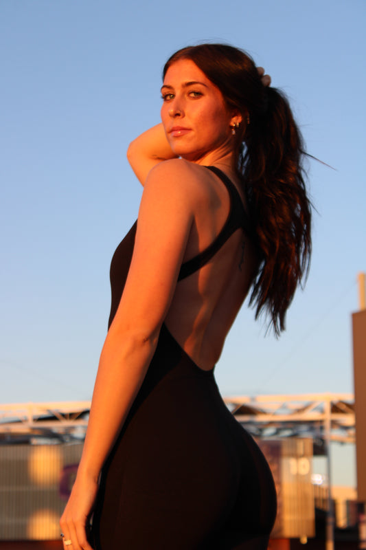 Radiant Flare One Piece: Black