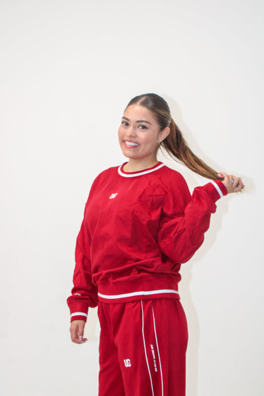 She Believed Pullover: Red