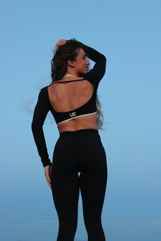 Pure Elegance Cropped Long Sleeve