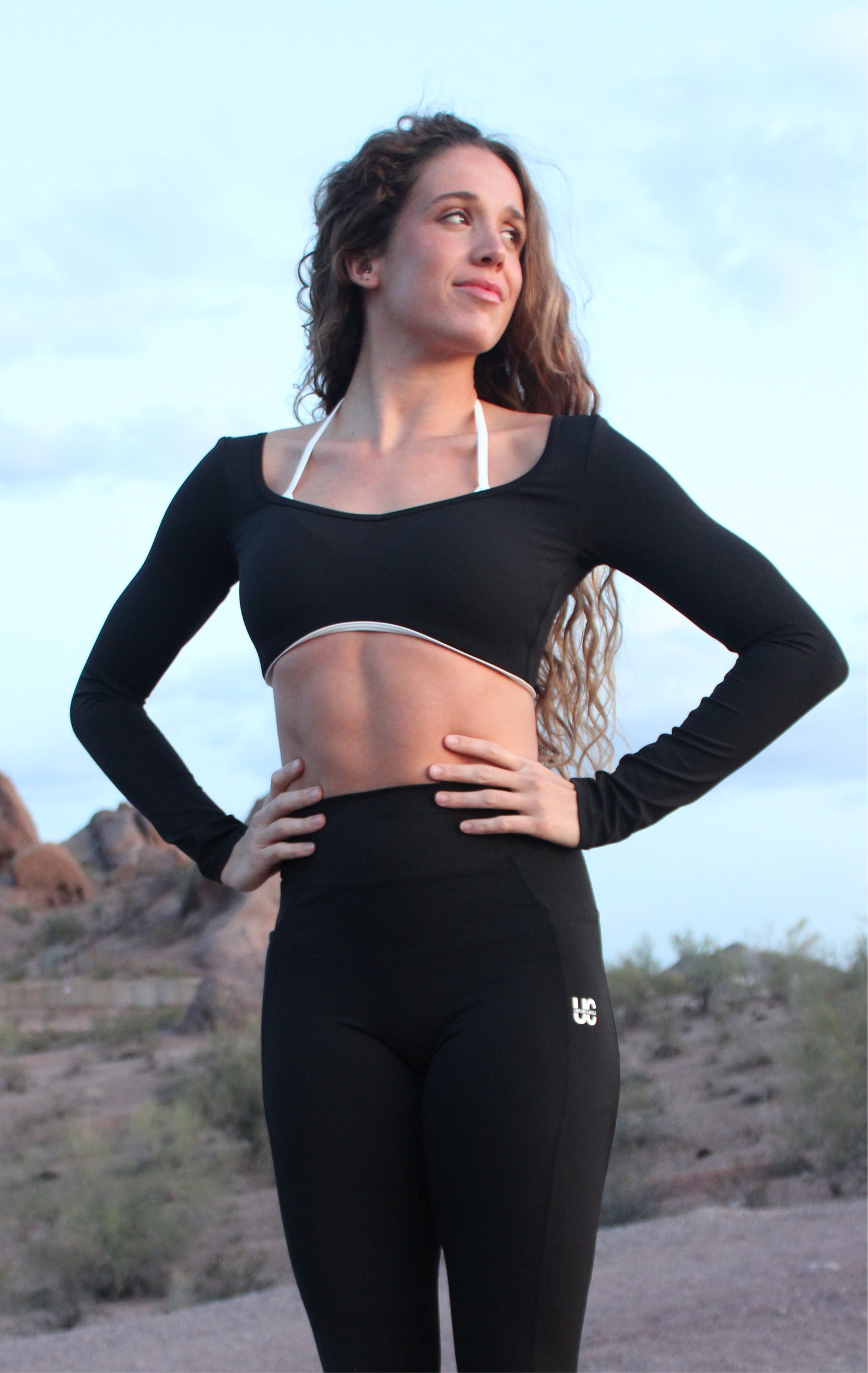 Pure Elegance Cropped Long Sleeve