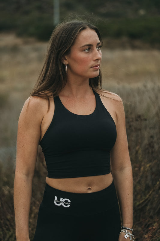 Takin It Back Sports Bra-Black