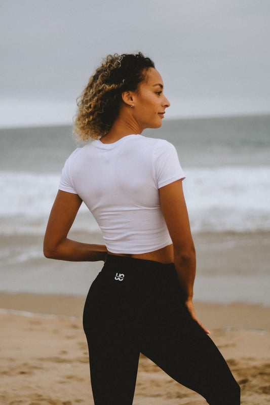 Bold Cropped Shirt- White - UncontainableUSA