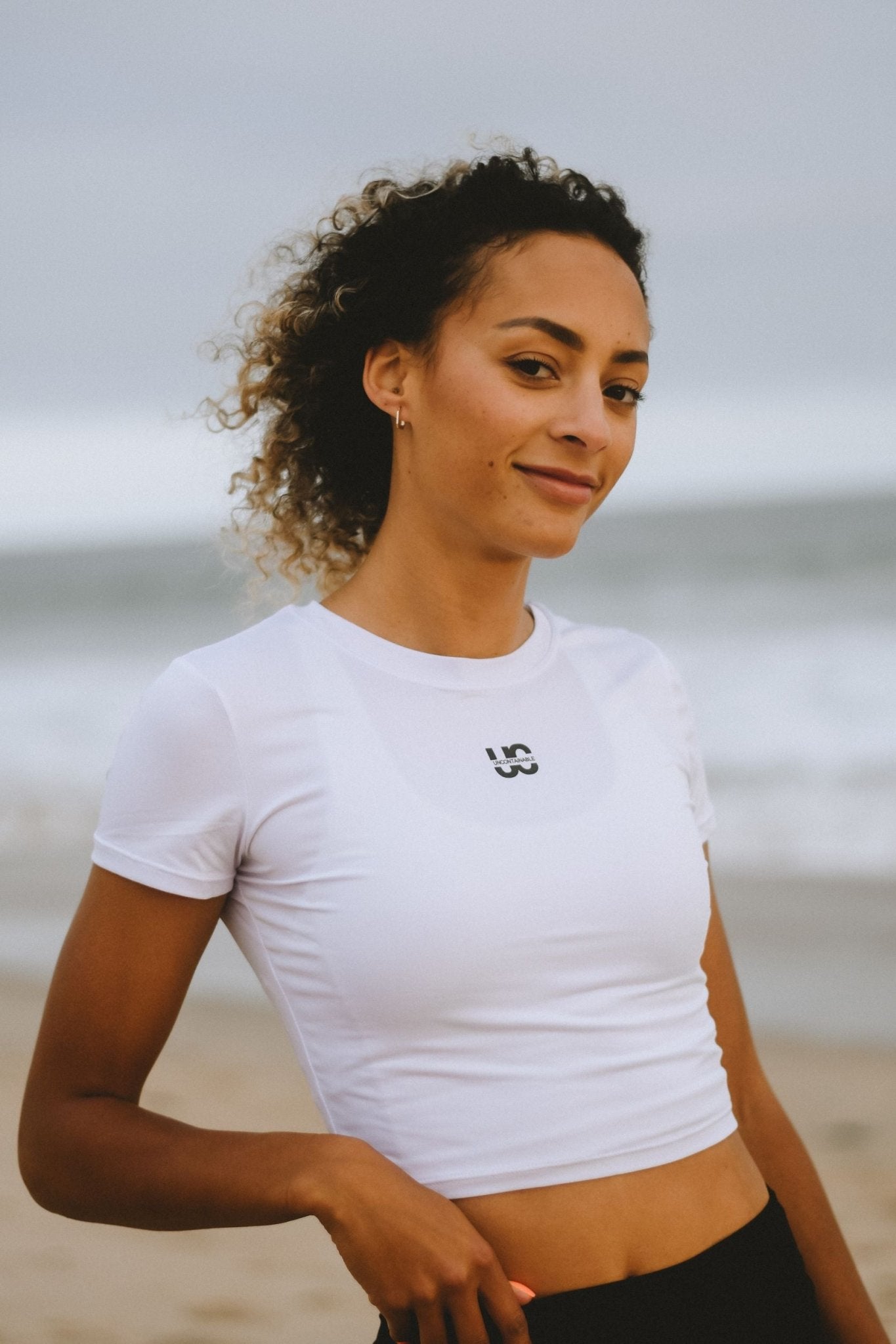 Bold Cropped Shirt- White - UncontainableUSA