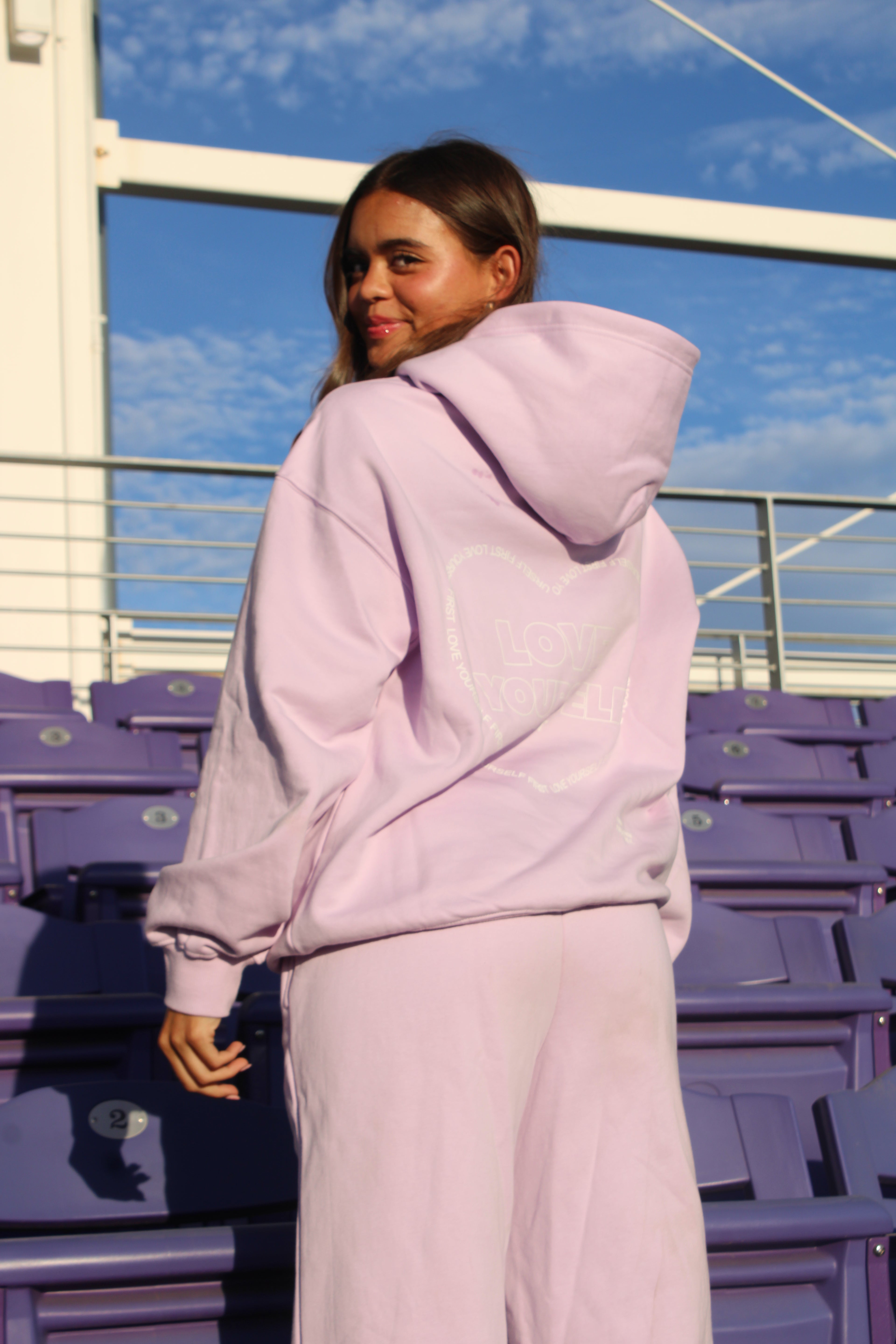 Love Yourself First: Lavender Hoodie