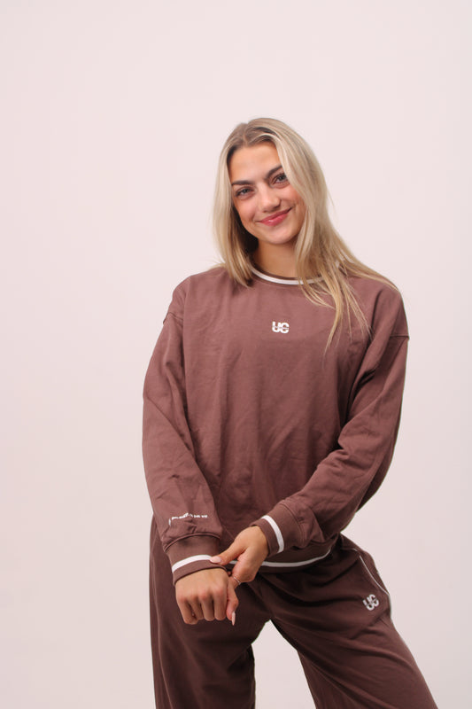 She Believed Pullover: Brown