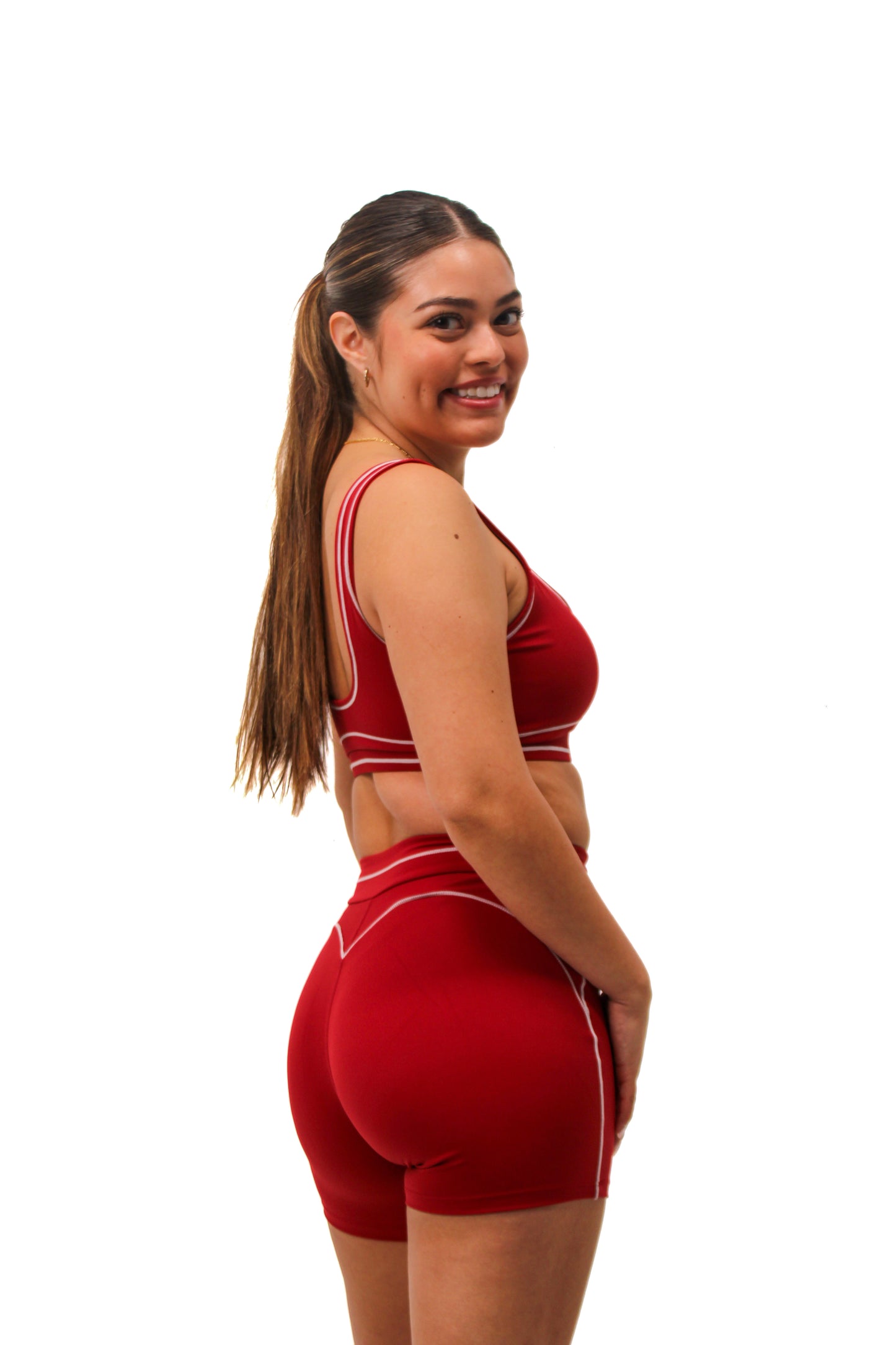 She Believed Shorts:Red