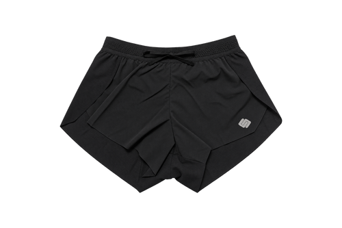 Xtra Mile Shorts in Panther Black, women's running shorts with pocket by Uncontainable
