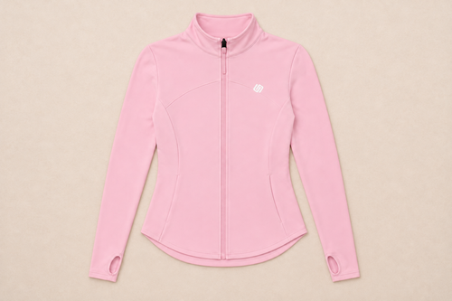 Form Light Jacket in Baby Pink, women's lightweight Pilates jacket by Uncontainable