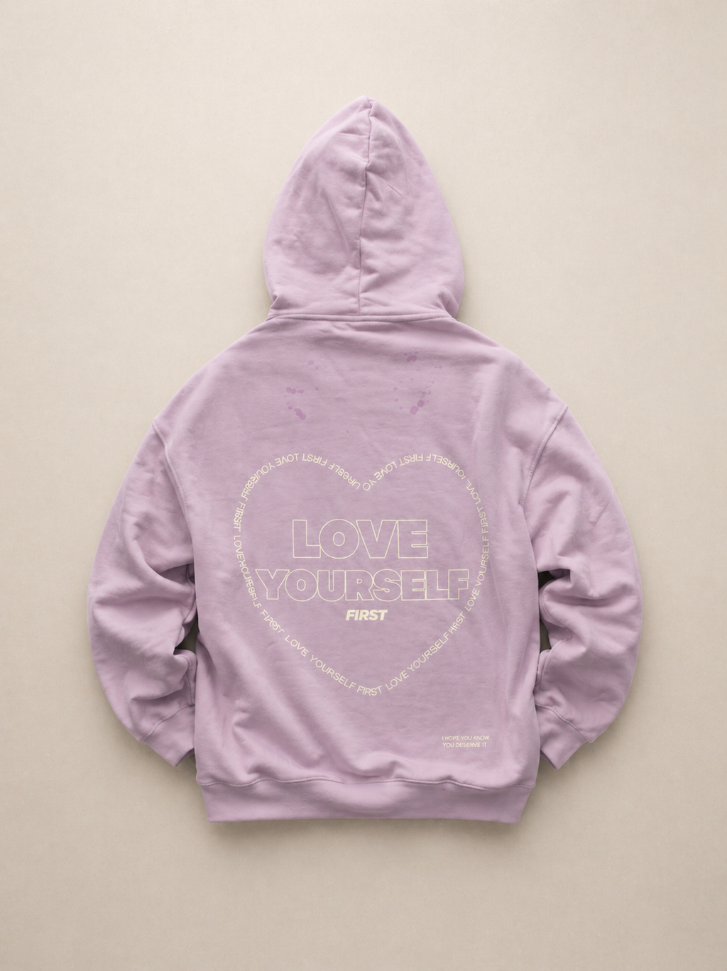 Love Yourself First: Lavender Hoodie