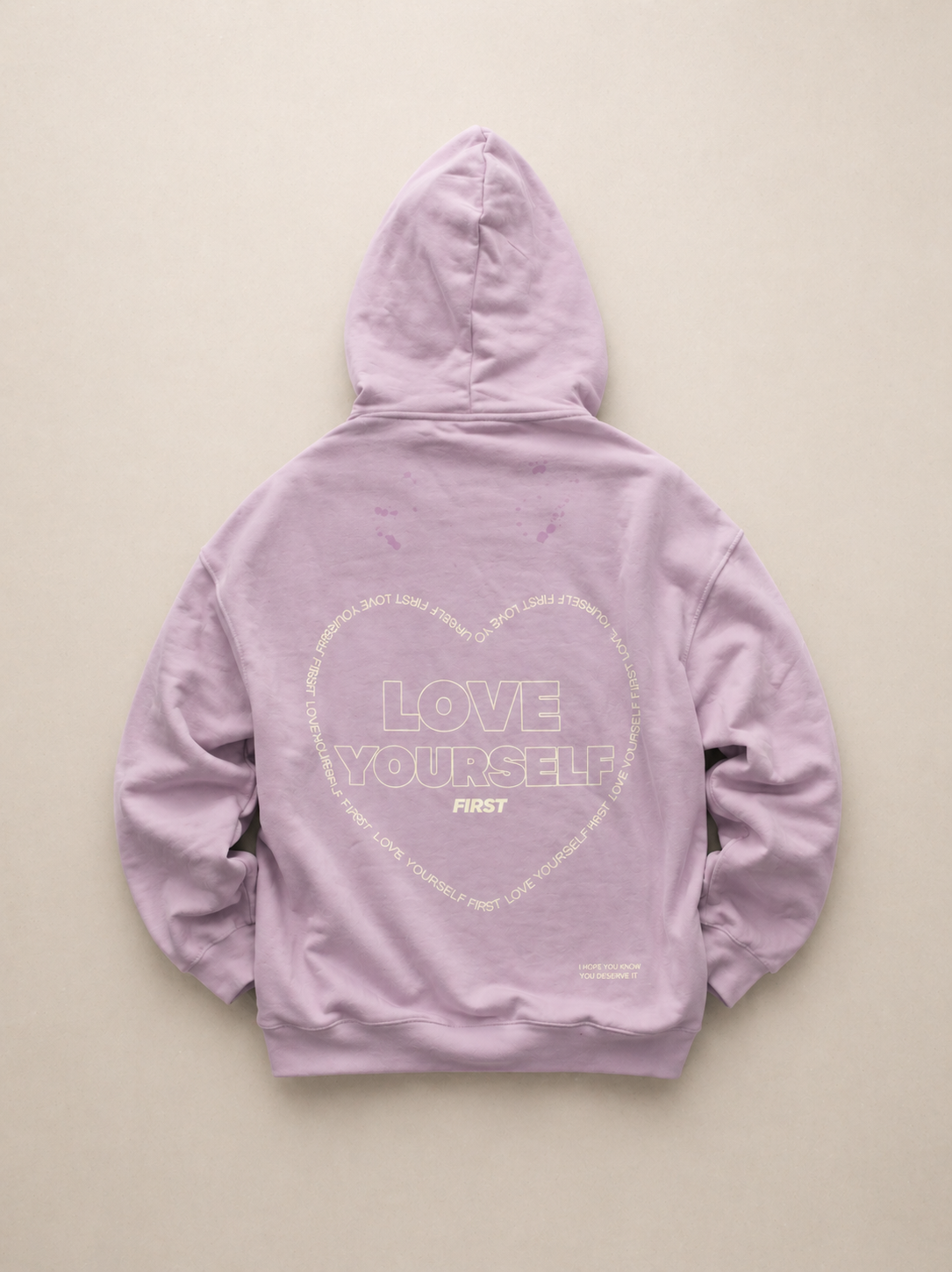 Love Yourself First: Lavender Hoodie