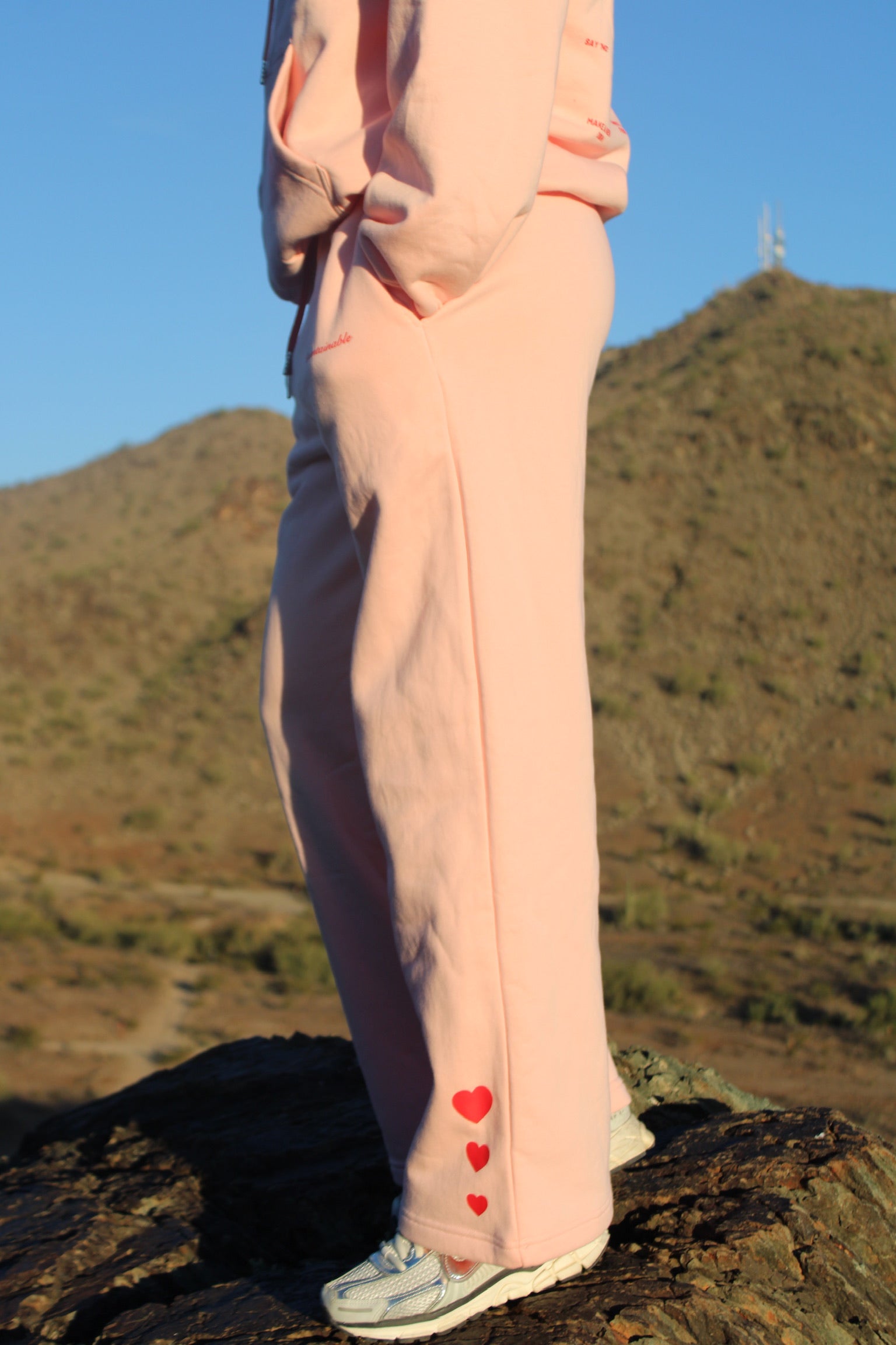 Acts of Self Love Sweatpants - Blush & Cherry
