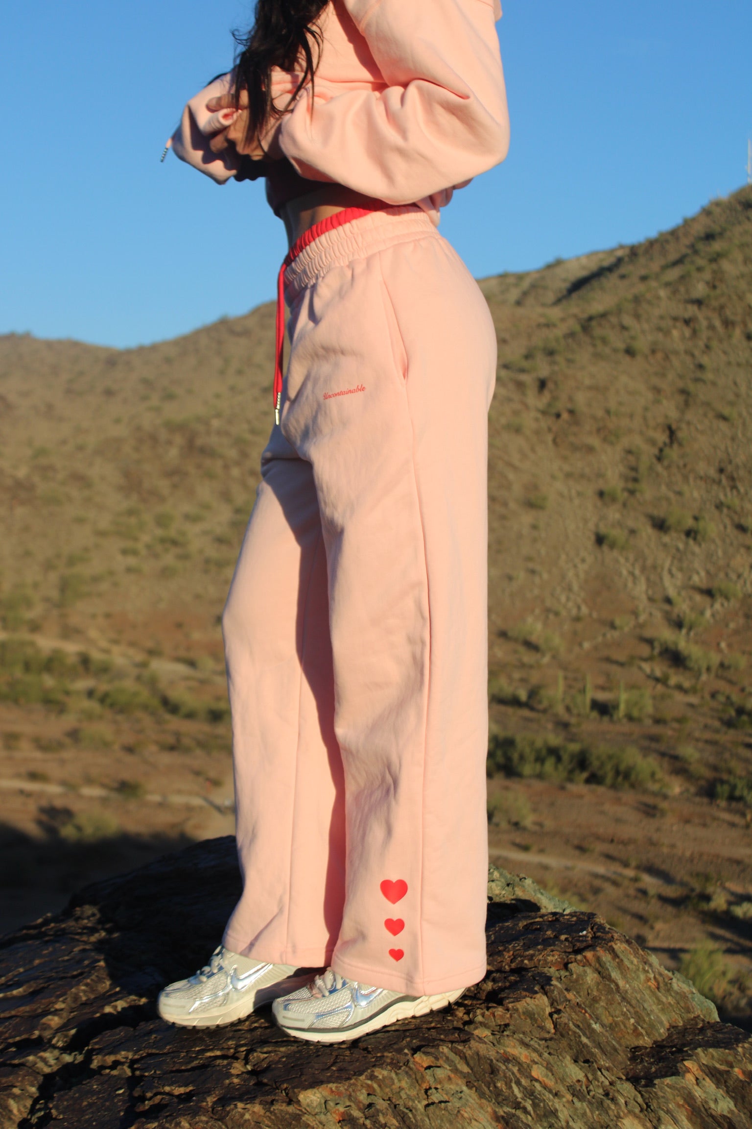Acts of Self Love Sweatpants - Blush & Cherry
