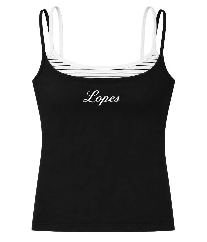 Lopes Layered Tank — Black | Preorder