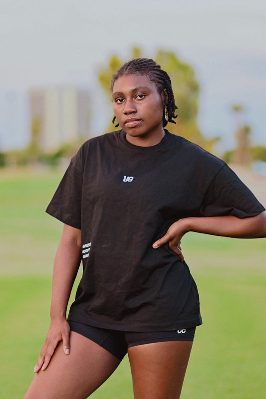 Oversized Tee (Black): Savage not Average - UncontainableUSA