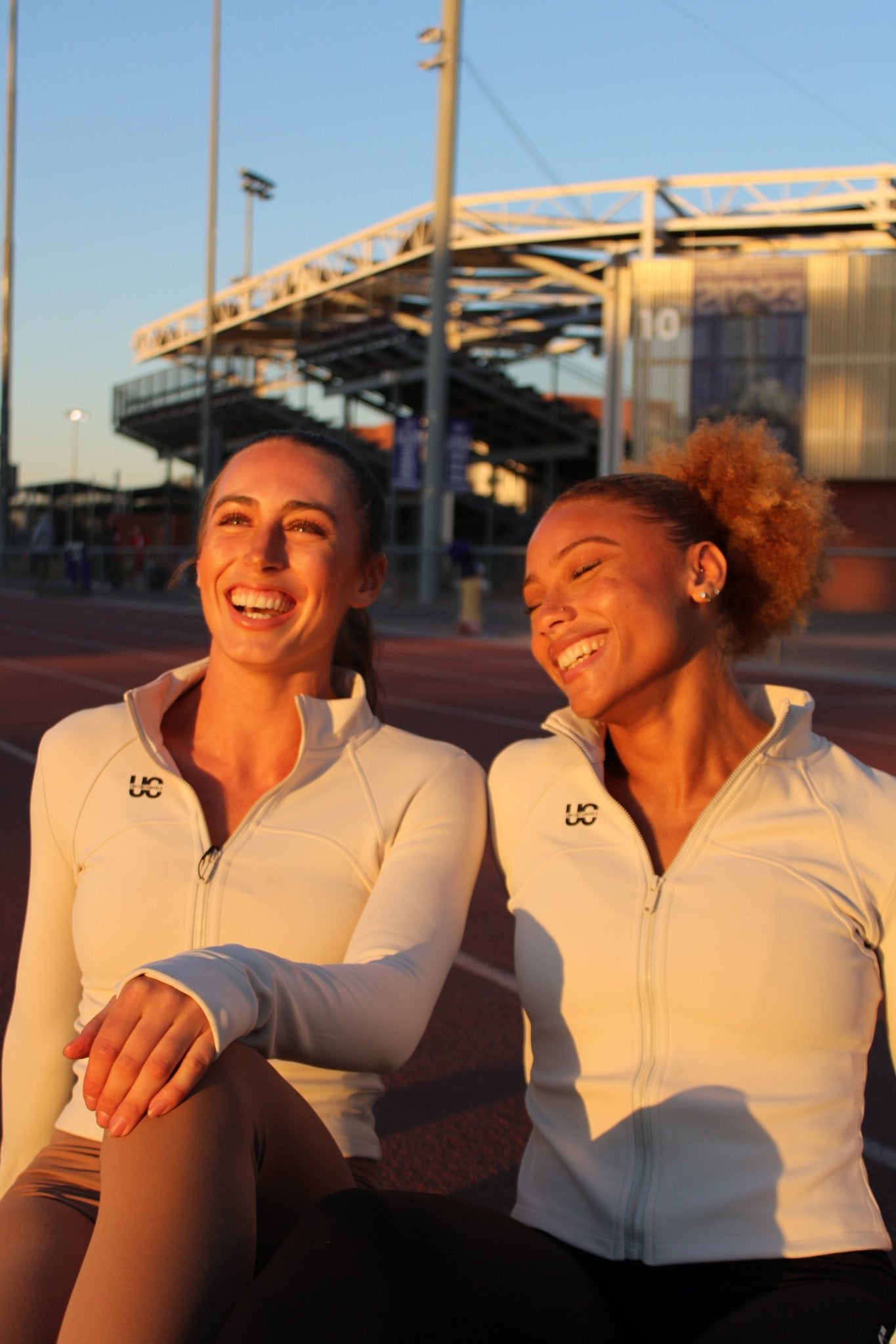 White zip up jacket - UncontainableUSA