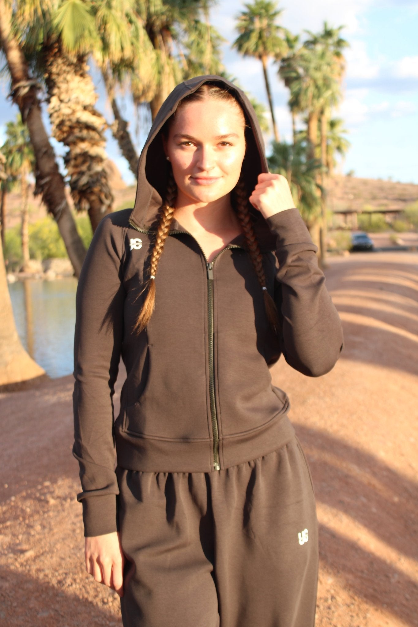 Zipped Sweat Jacket - Ash - UncontainableUSA